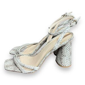 Sam Edelman Women Silver Heels Sz 10